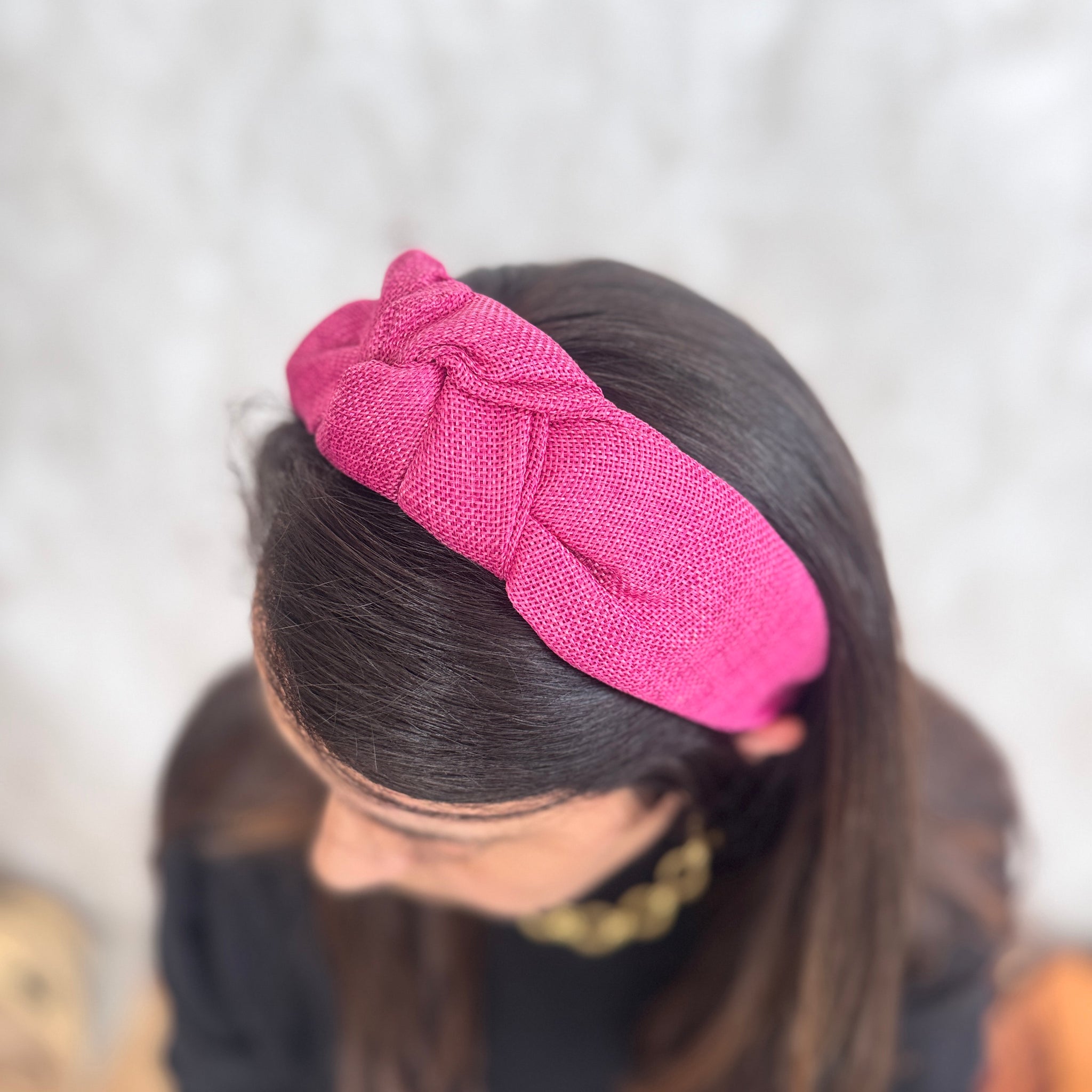 Diadema Atenas rosa fucsia