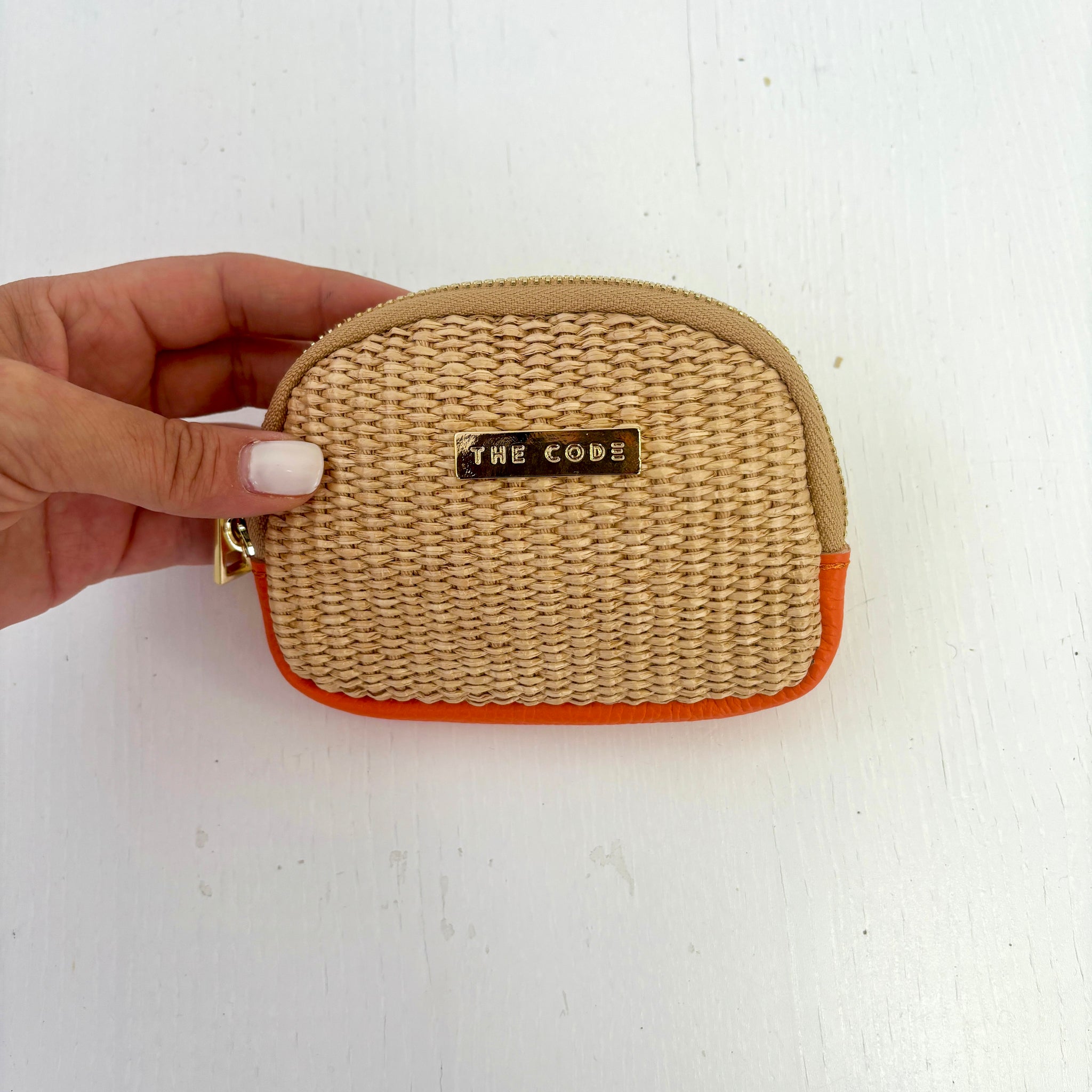 Monedero Granada natural naranja