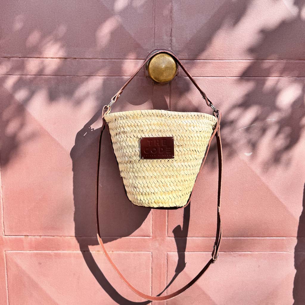 Capazo BUCKET marrón avellana