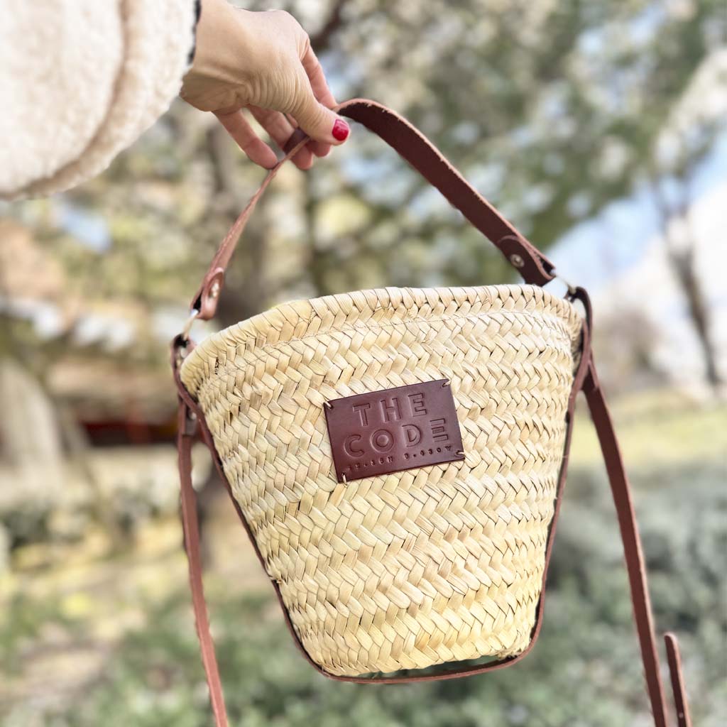 Capazo BUCKET marrón avellana