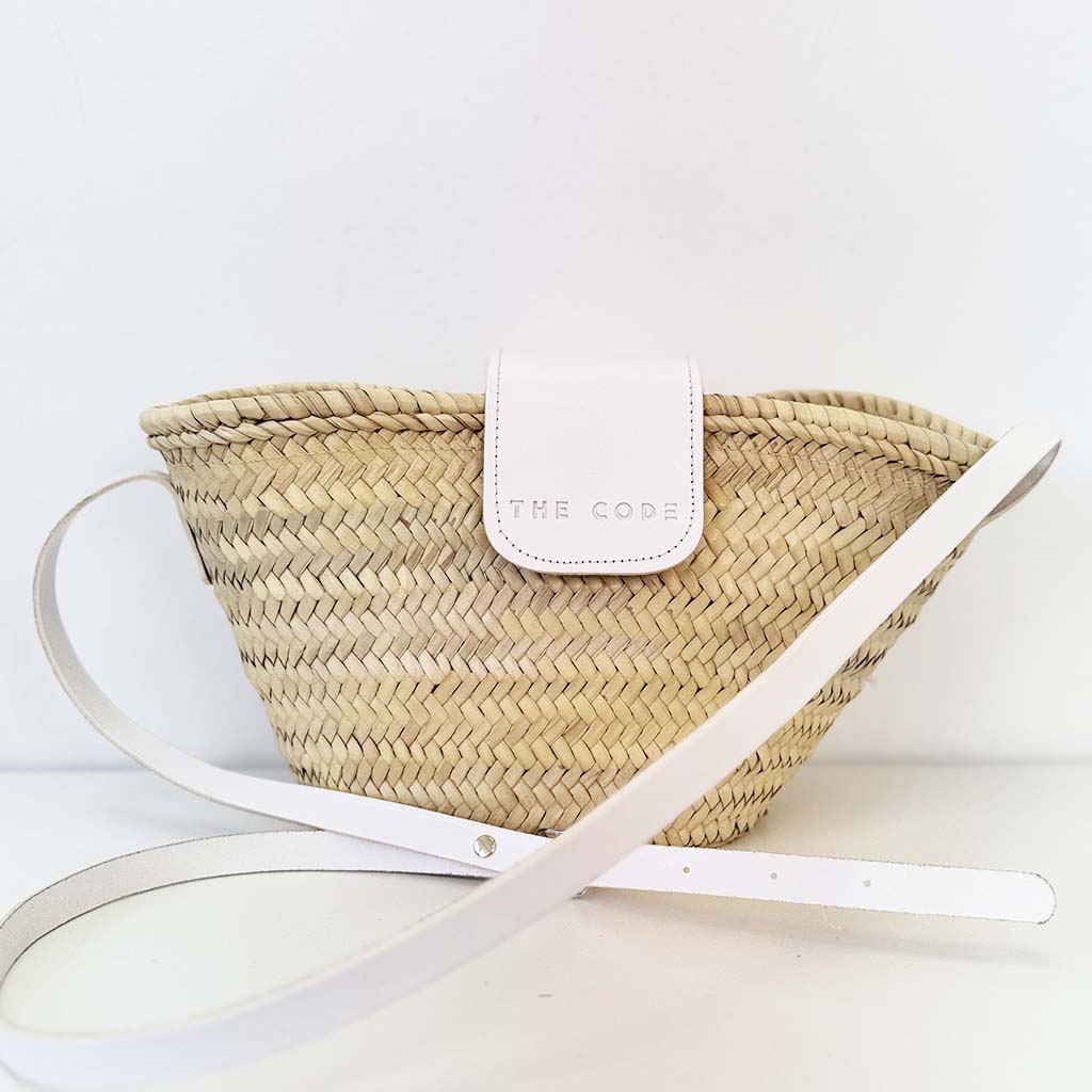 Bandolera Menorca Capazo blanco