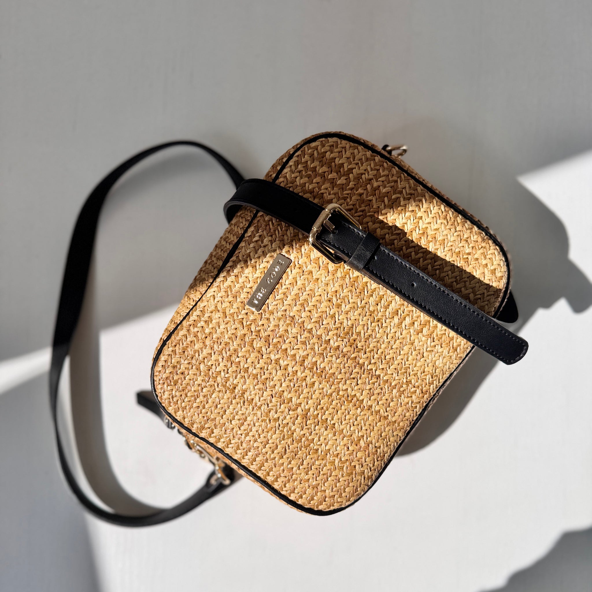 Bandolera Carlota Rafia negro