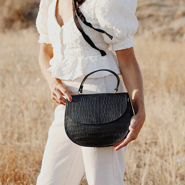 Otilia black shoulder bag