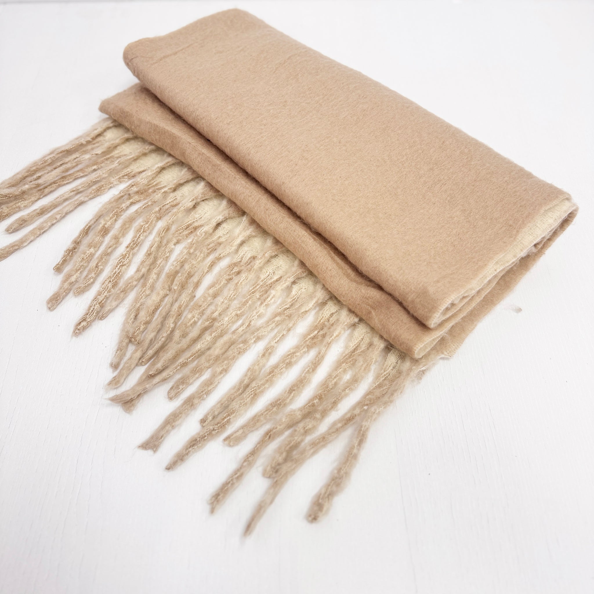 Bufanda Sofi moca y arena