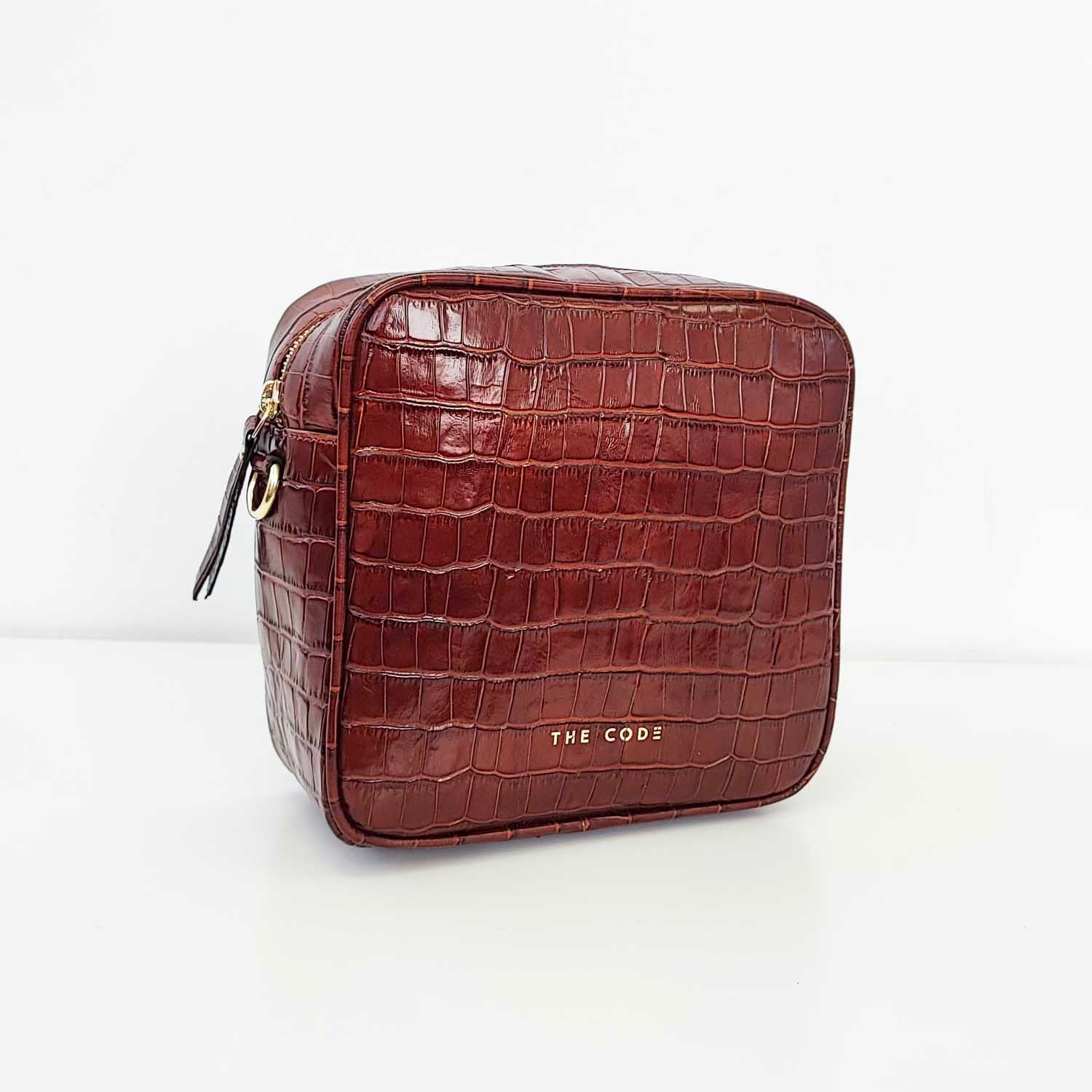 Bandolera Mérida marrón praliné