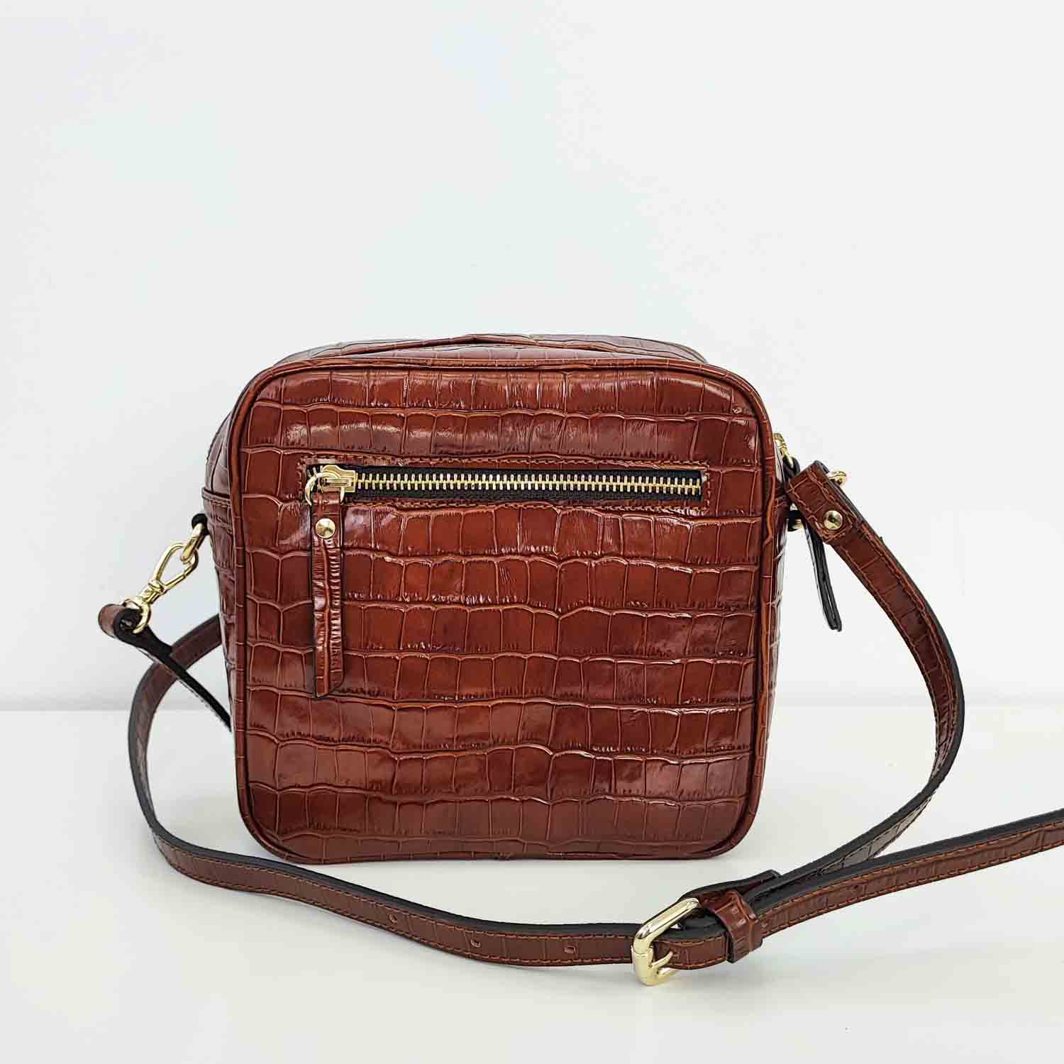 Bandolera Mérida marrón praliné