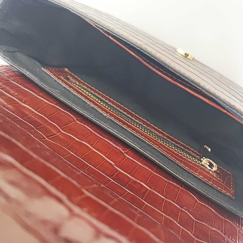 Bandolera ALMA marrón praliné