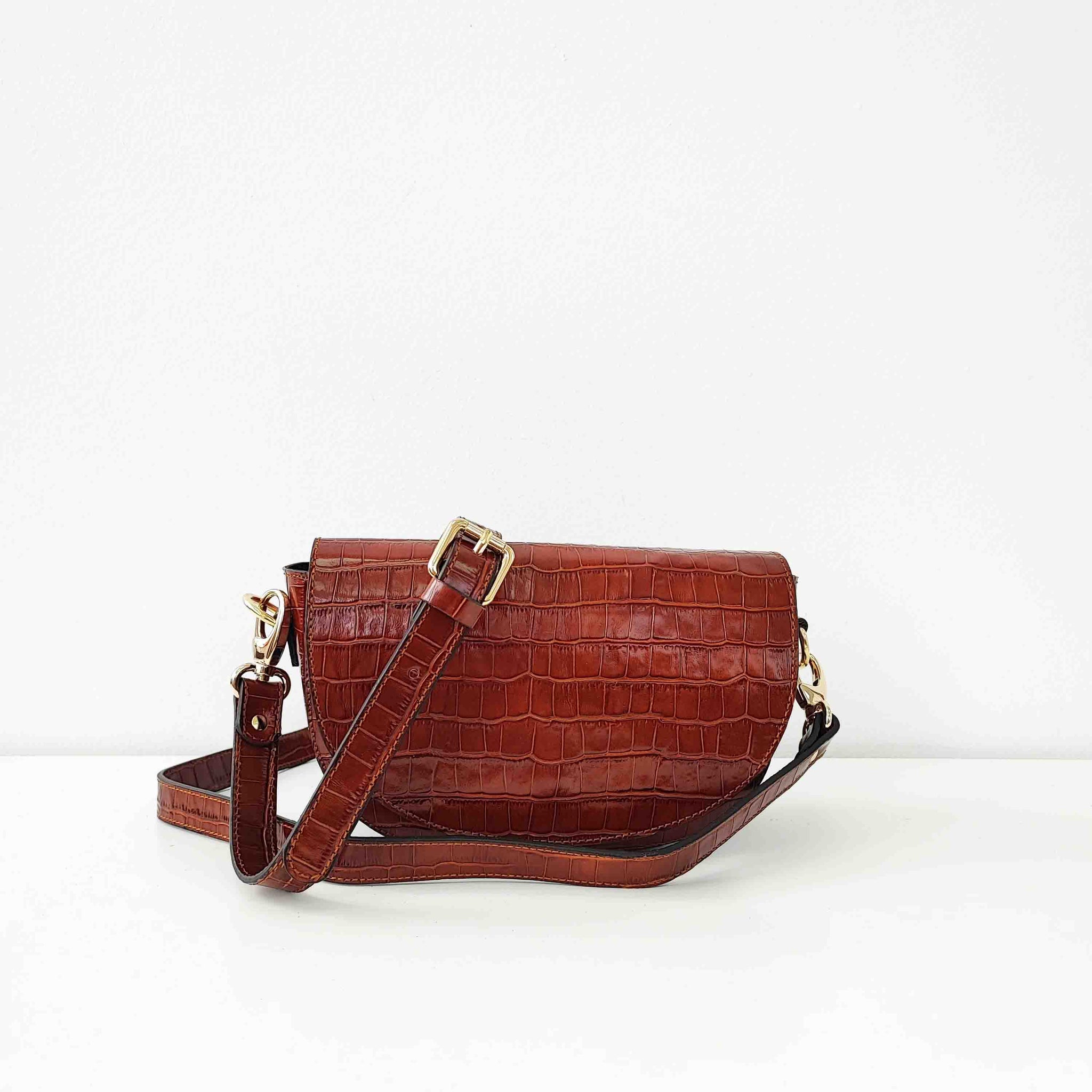 Bandolera ALMA marrón praliné