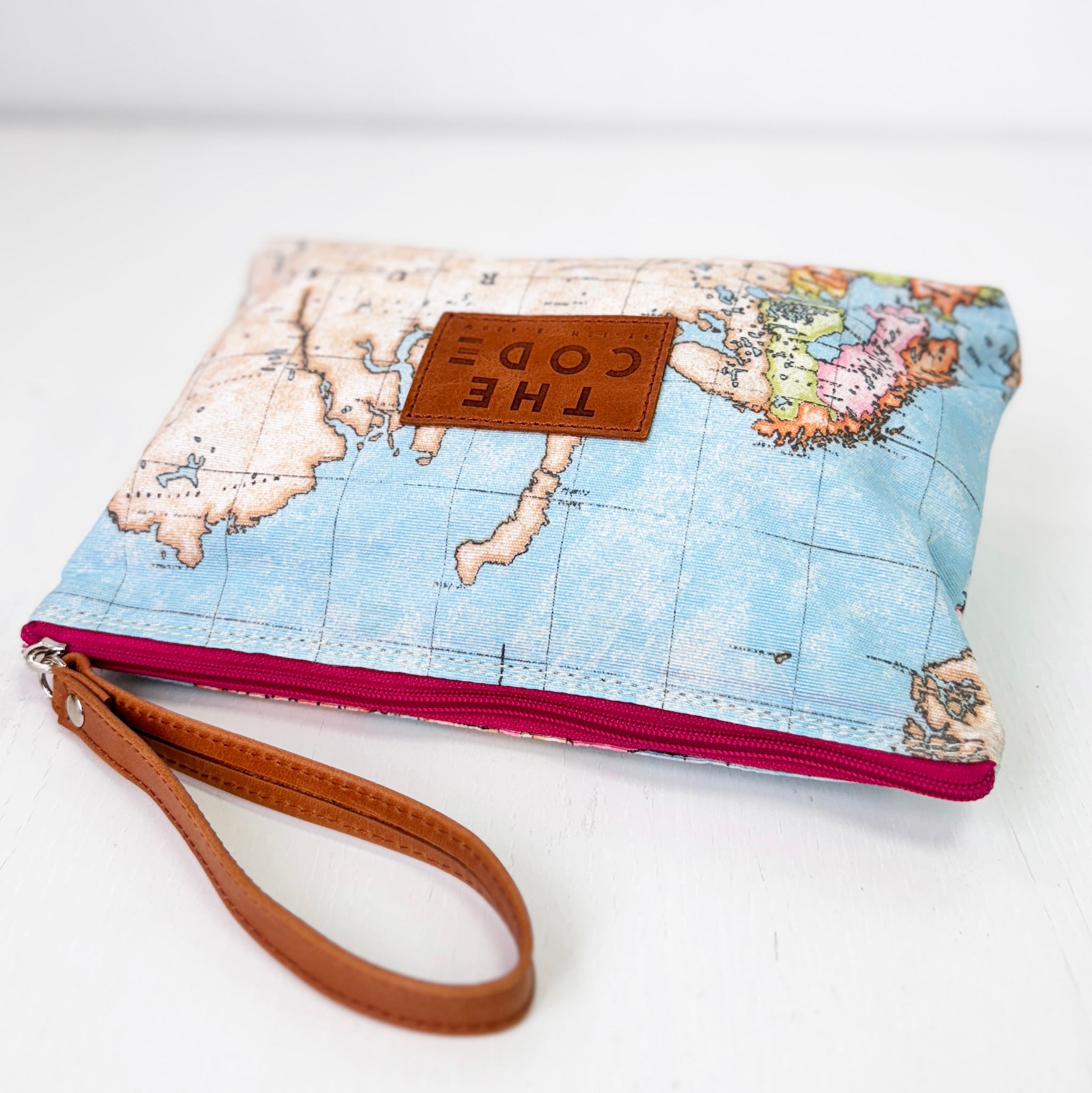 Cartera Mapa rosa