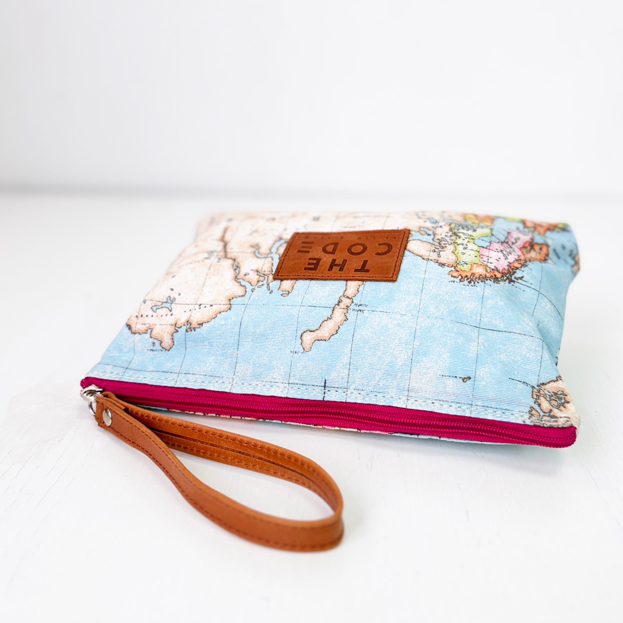 Cartera Mapa rosa