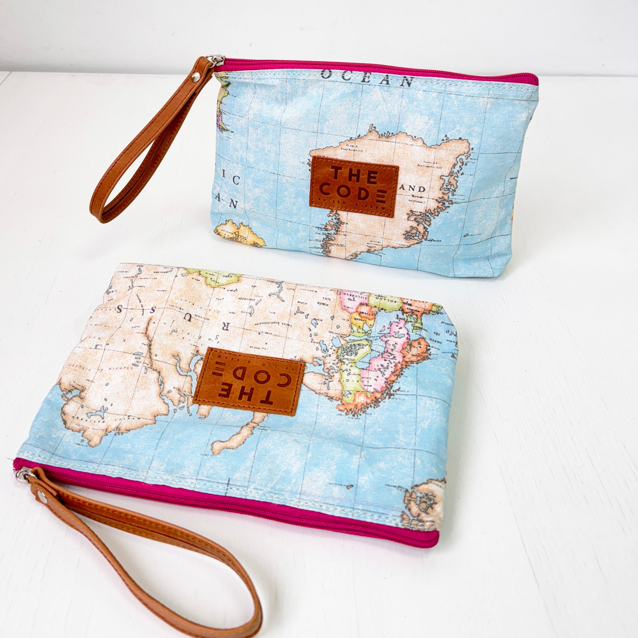 Cartera Mapa rosa