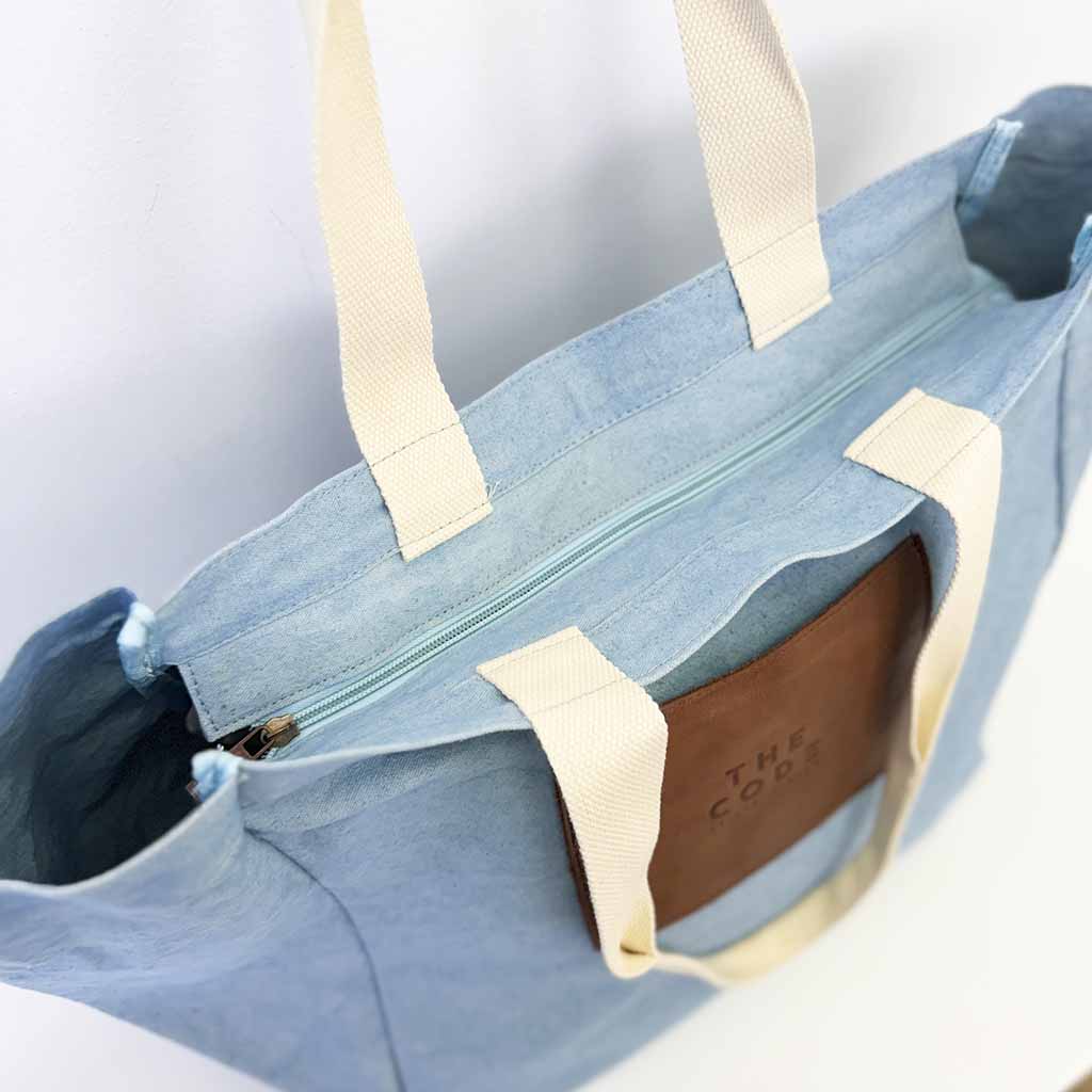 Shopping bag azul claro