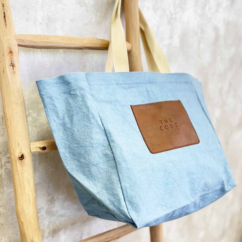Shopping bag azul claro