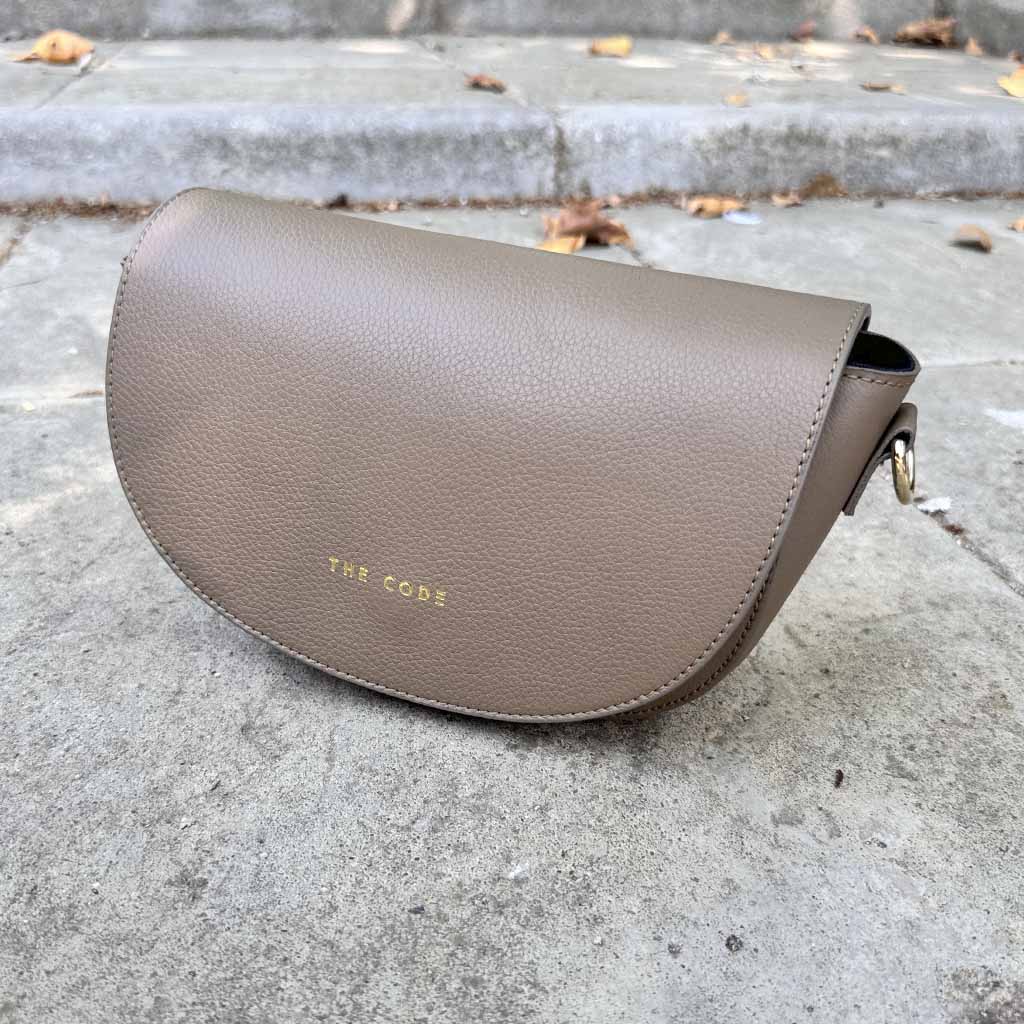 Bandolera ALMA taupé liso
