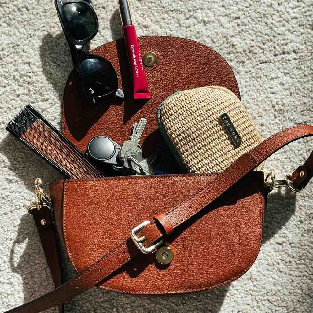 Terracota alma leather bag