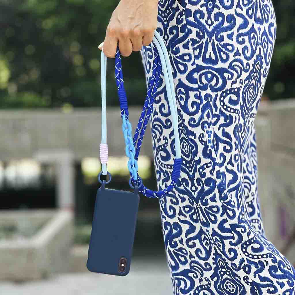 Colgador móvil azul