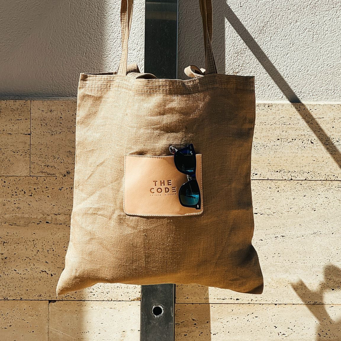Tote Bag bolsillo tostado
