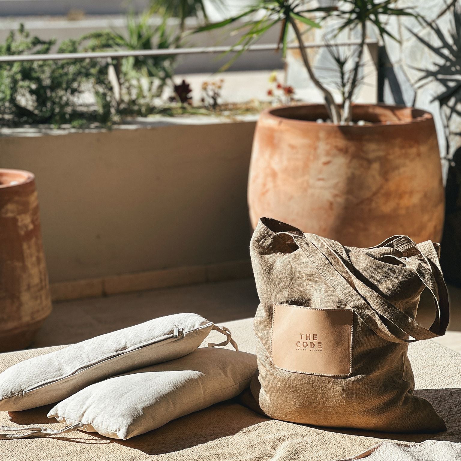 Tote Bag bolsillo tostado