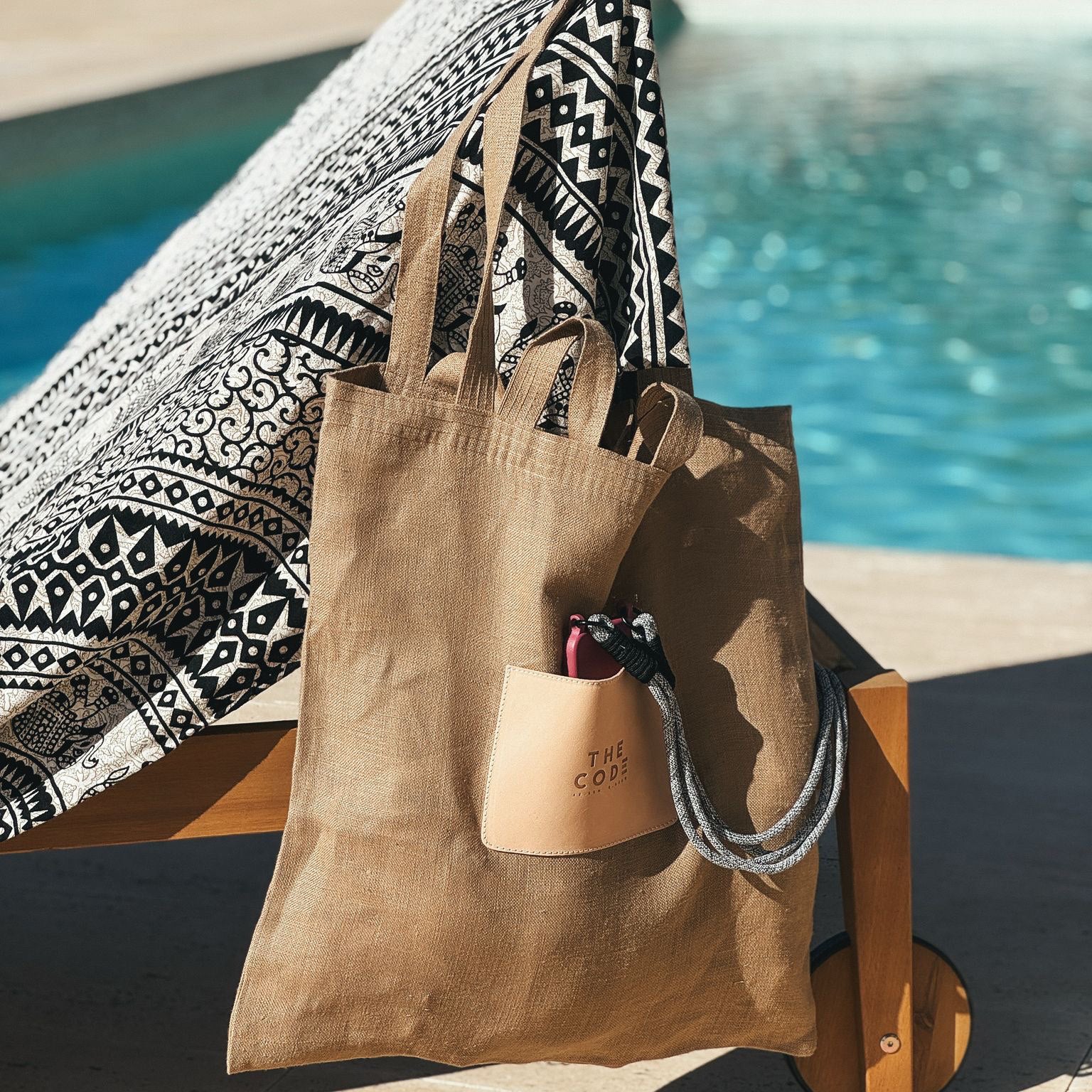 Tote Bag bolsillo tostado