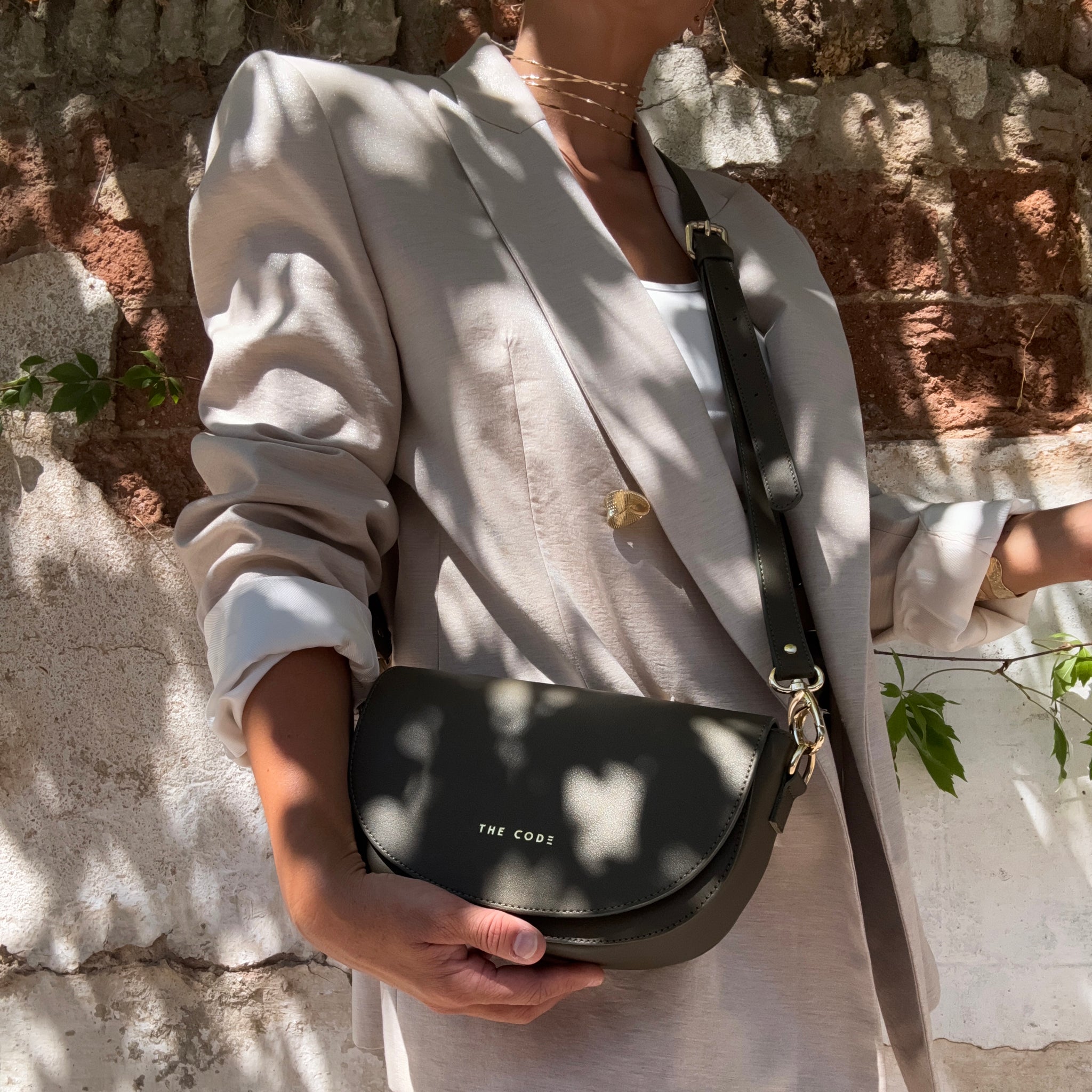 ALMA military green shoulder bag