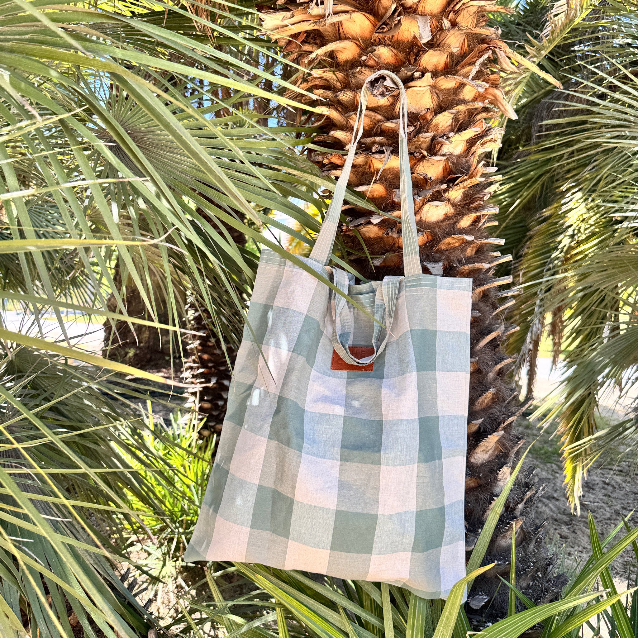 Tote Bag vichy verde