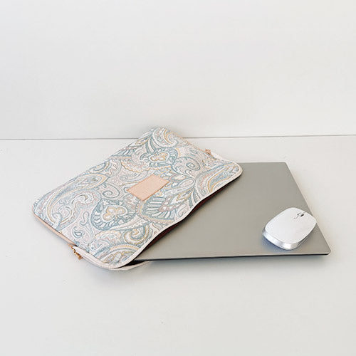 Alex document holder brown suede leather 
