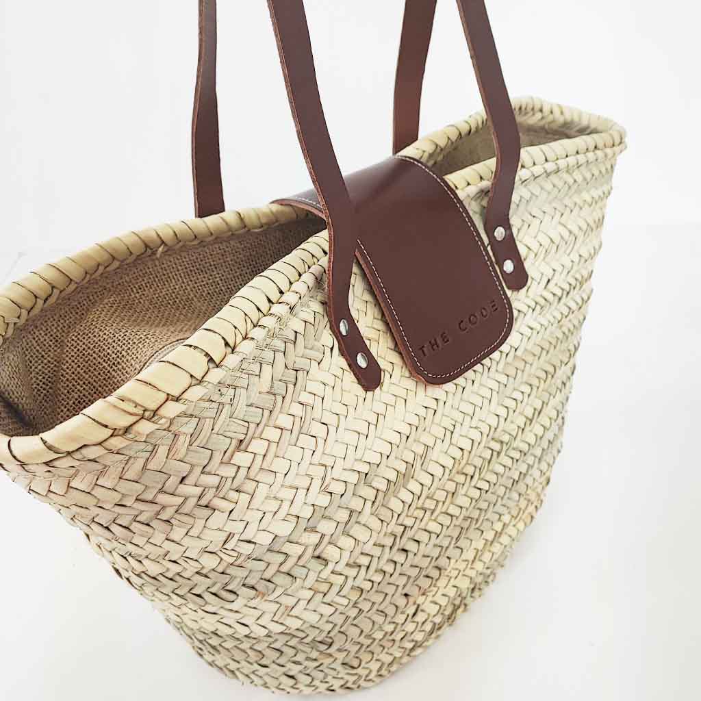 Jute basket brown