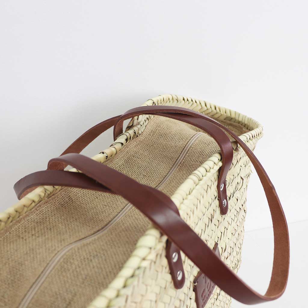 Jute basket brown