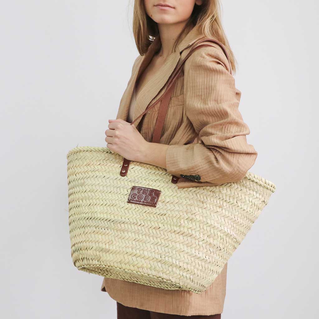 Jute basket brown