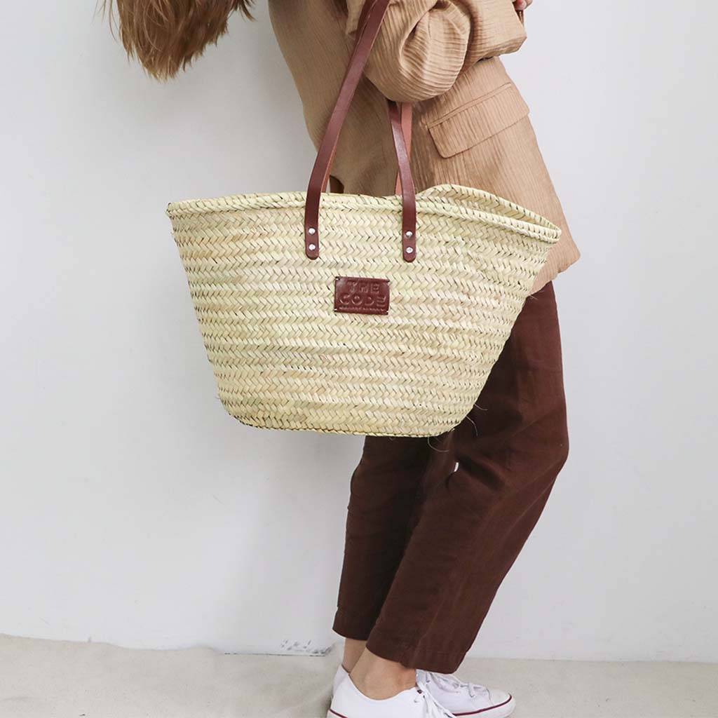 Jute basket brown