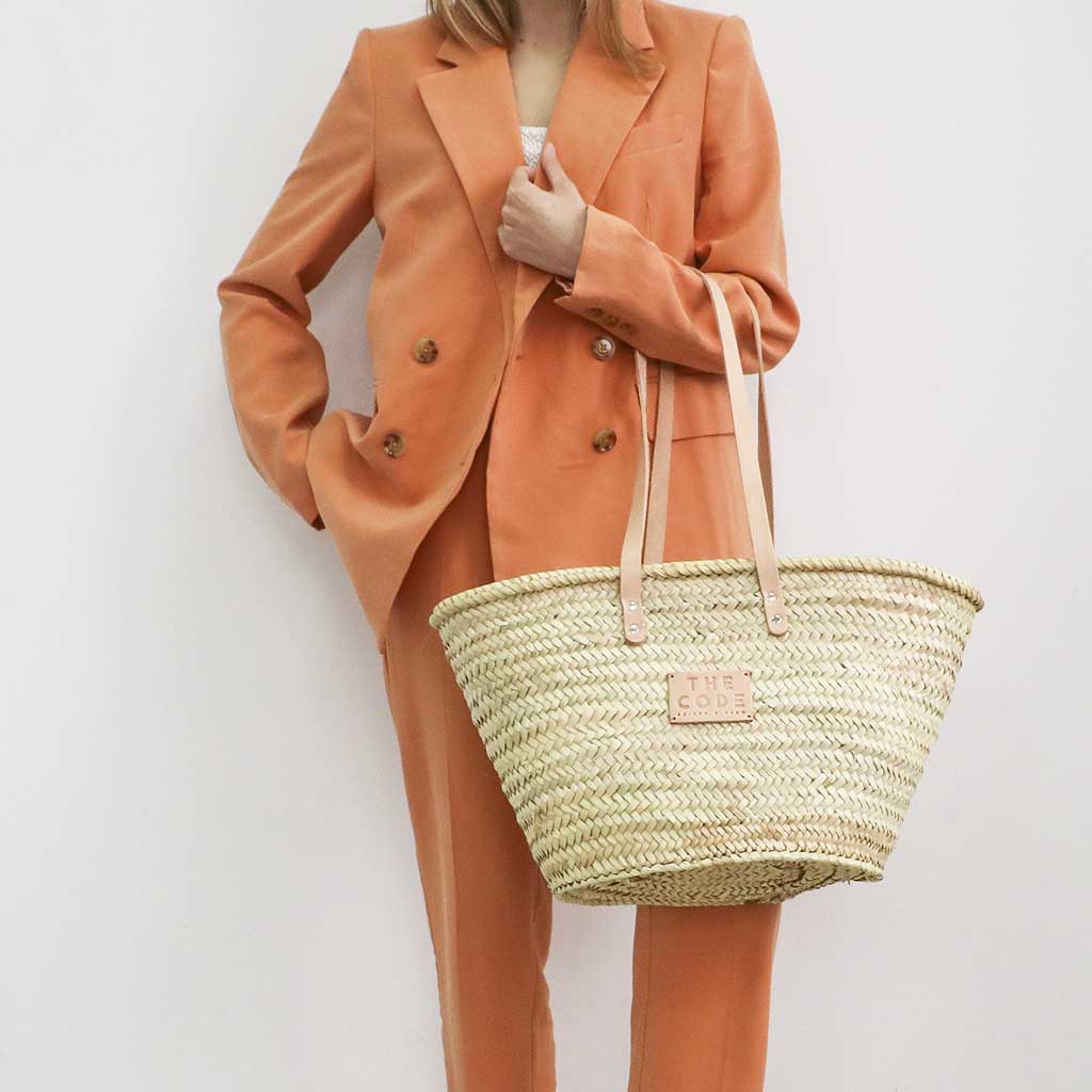 Jute basket brown