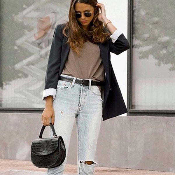 Otilia black shoulder bag