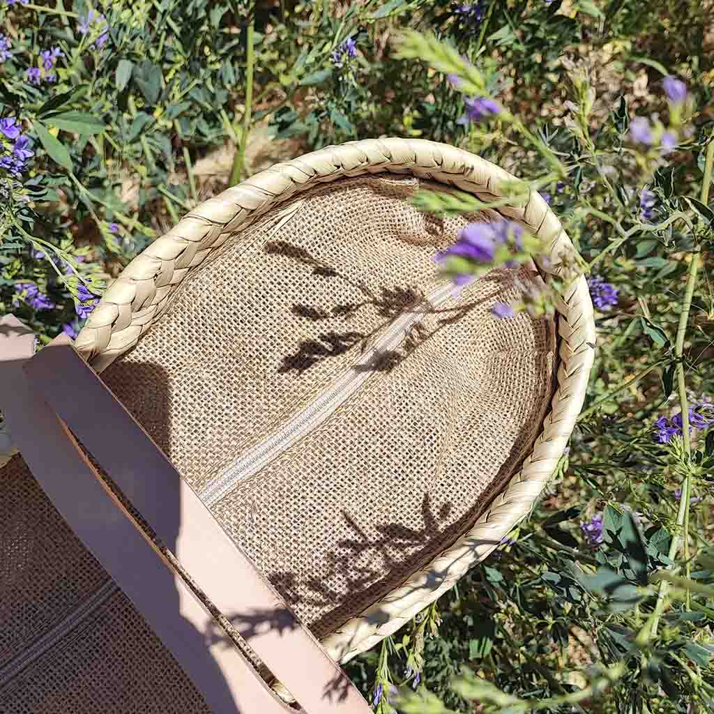 Jute basket brown
