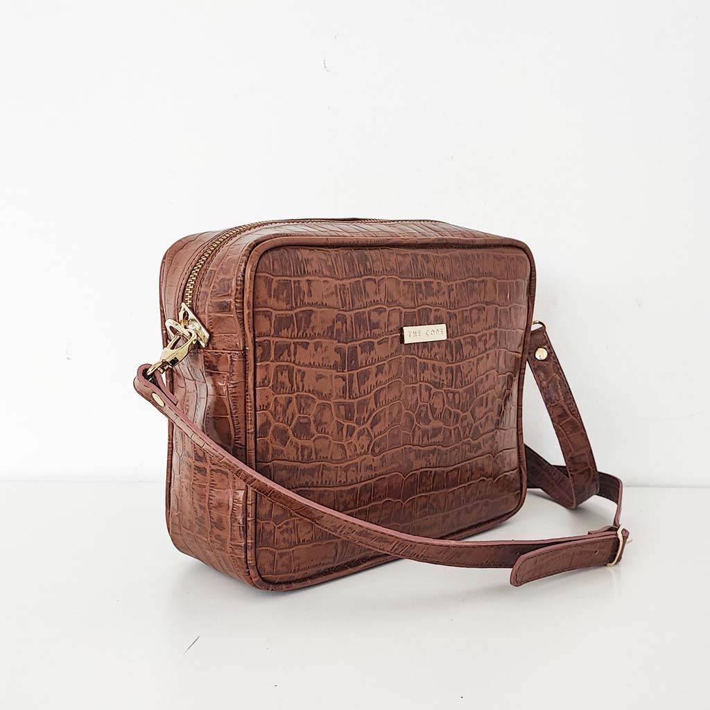 Carlota hazelnut shoulder bag
