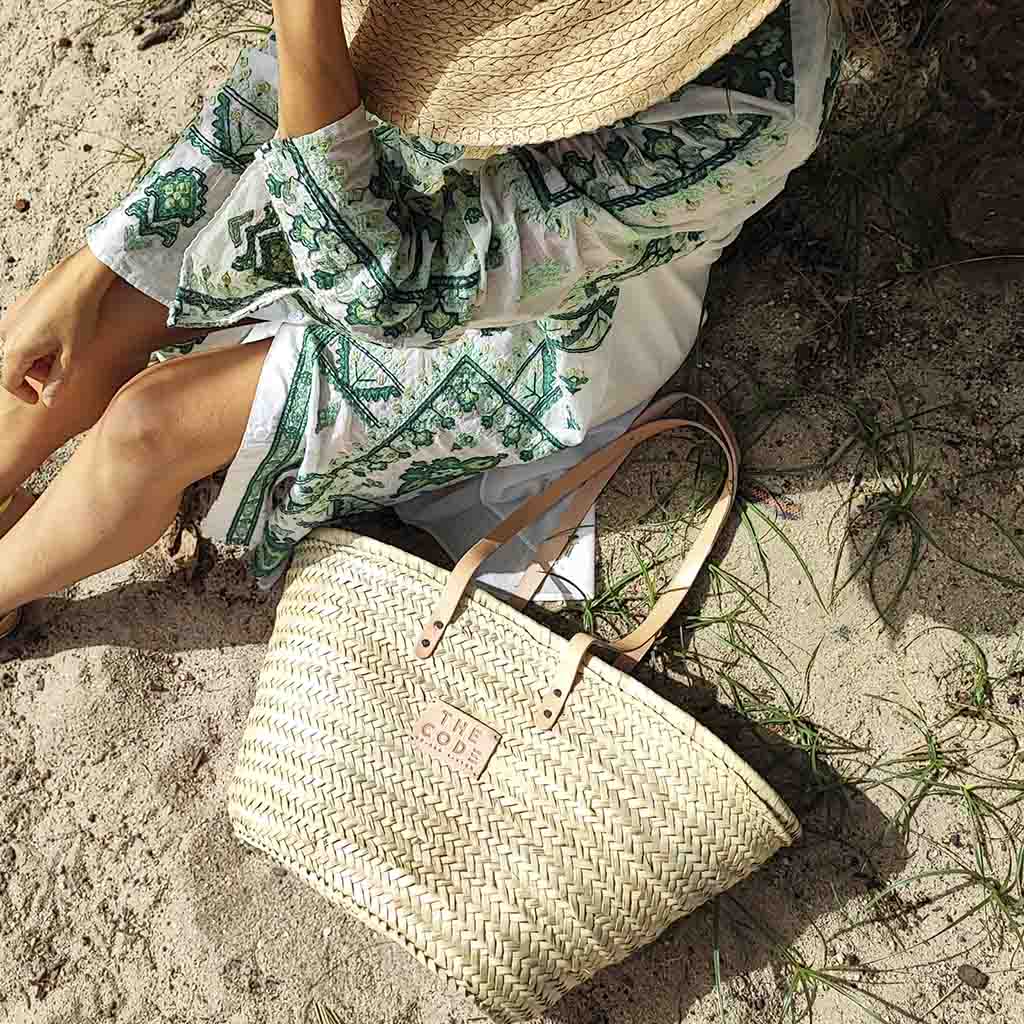 Jute basket brown