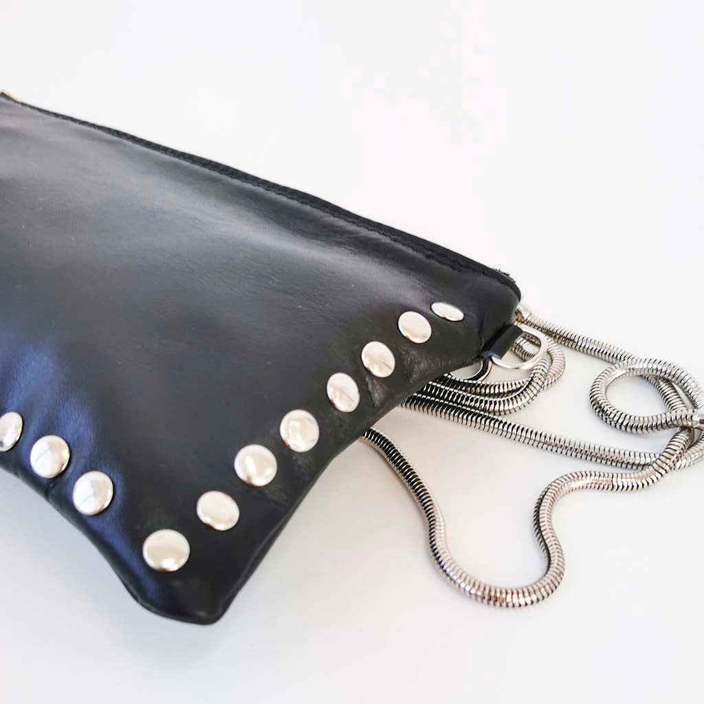 Studded black Pepita mini shoulder bag
