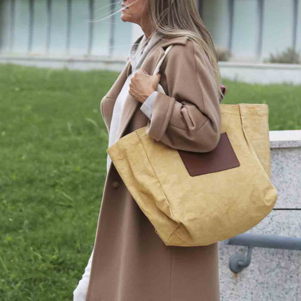 Shopping bag mostaza