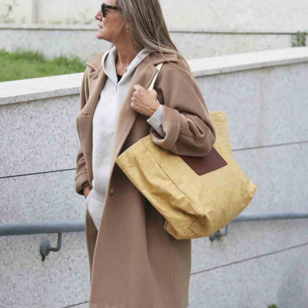 Shopping bag mostaza