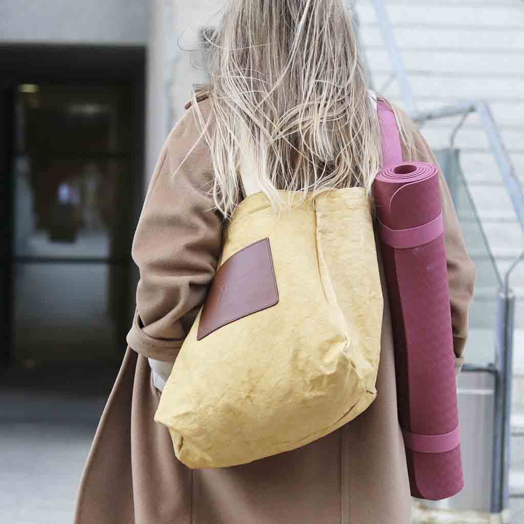 Shopping bag mostaza