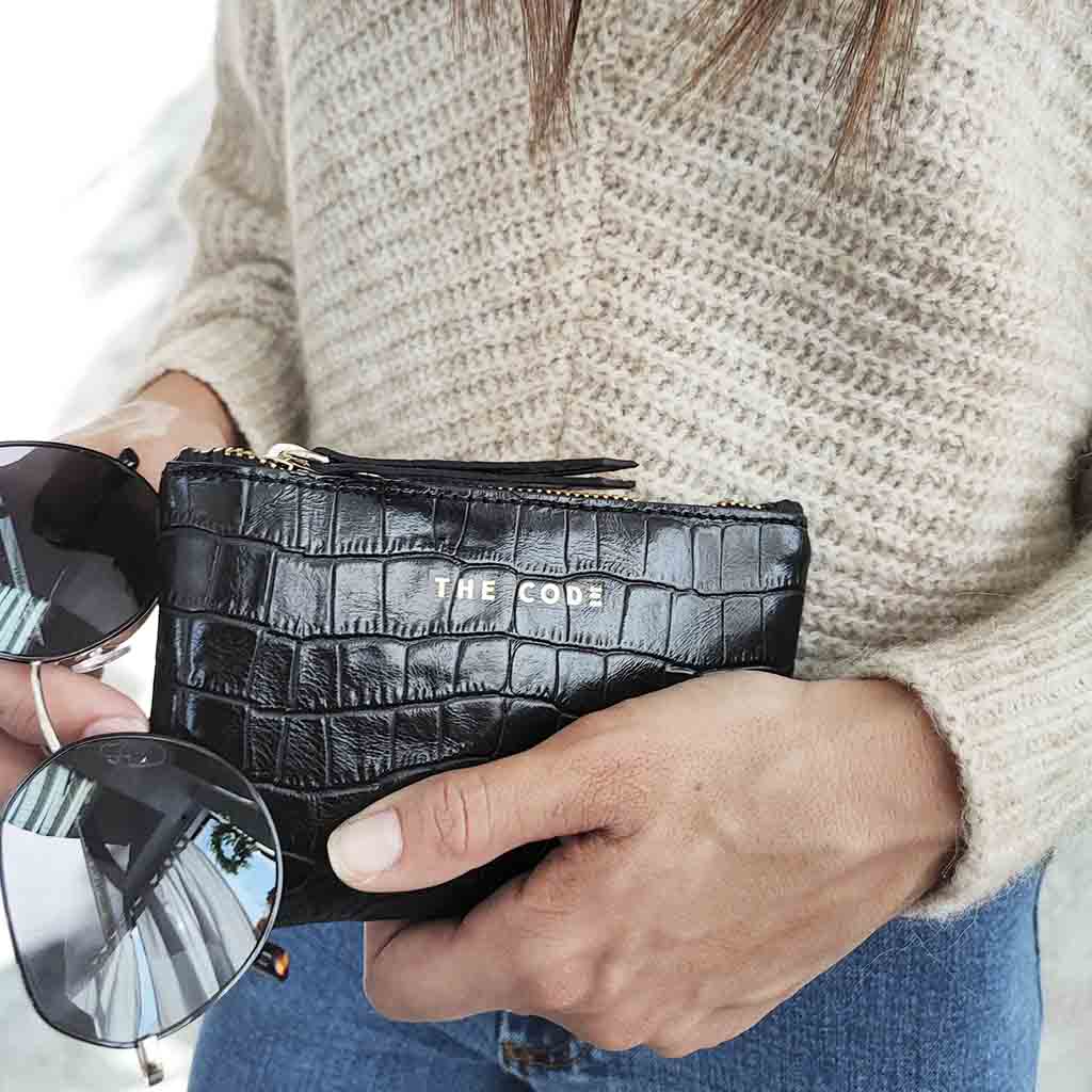 Monedero Siena negro coco